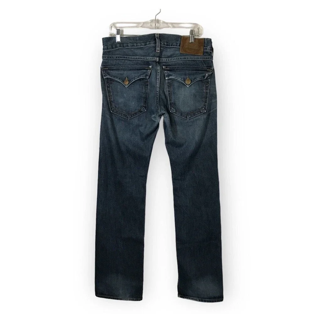 True Religion Ricky Bootcut Button Fly Flap Pockets Men's Size 31x34 Denim Jeans